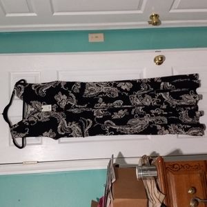 V Neck Paisley Dress